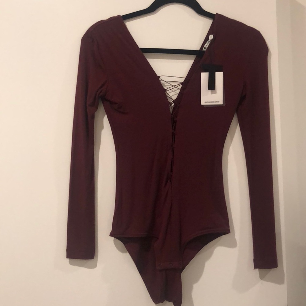 New with tags Alexander Wang long sleeve bodysuit - Picture 2 of 2
